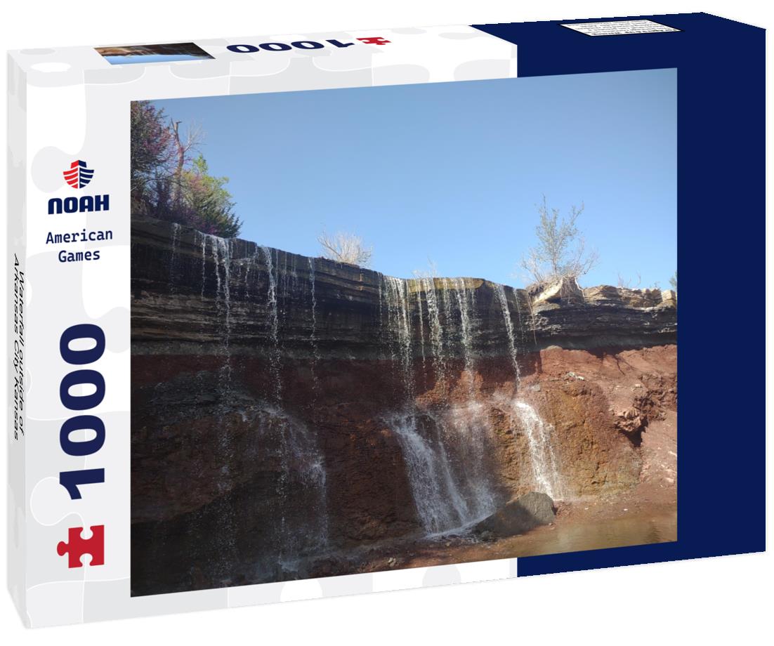 Waterfall outside of Arkansas City Kansas 1000pc Puzzle
