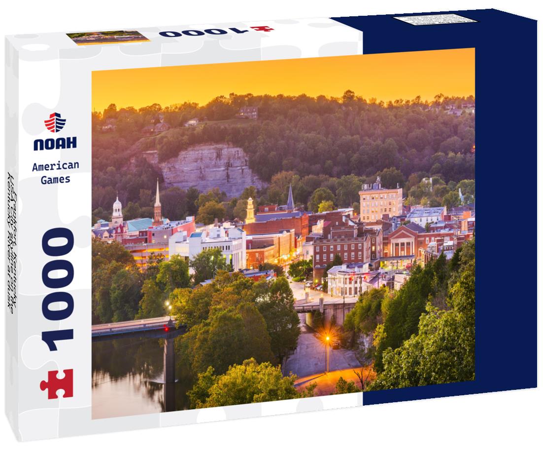 Noah Jigsaw Puzzle Frankfort, Kentucky, USA City skyline on the Kentucky River at dusk 1000 Pieces