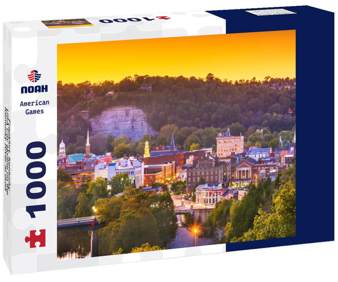 Noah Jigsaw Puzzle Frankfort, Kentucky, USA City skyline on the Kentucky River at dusk 1000 Pieces