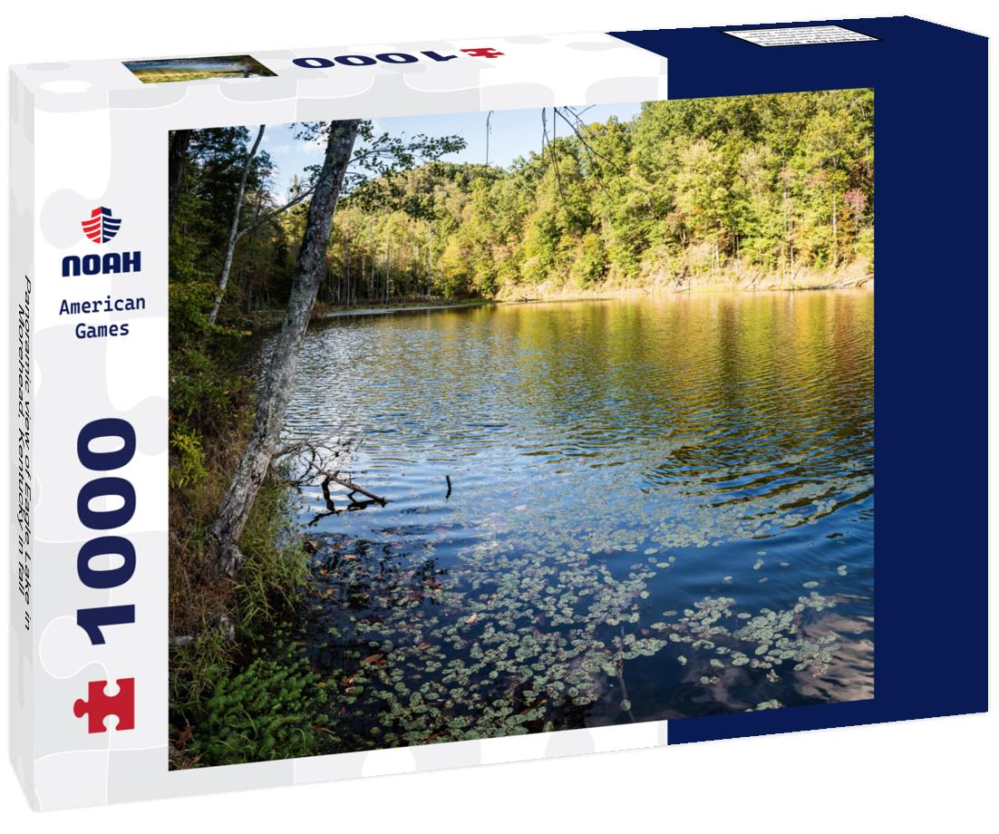 Noah Jigsaw Puzzle Panoramic view of Eagle Lake in Morehead, Kentucky in fall 1000 Pieces