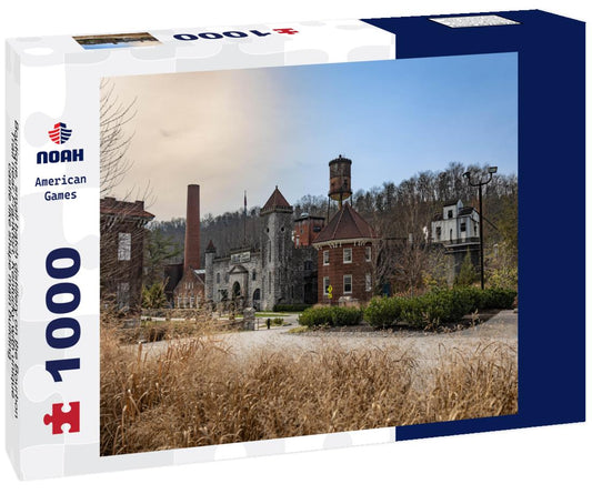 Noah Jigsaw Puzzle Boutique, small batch distillery on the Bourbon Trail near Frankfort, Kentucky with unique castle like shape main building 1000 Pieces