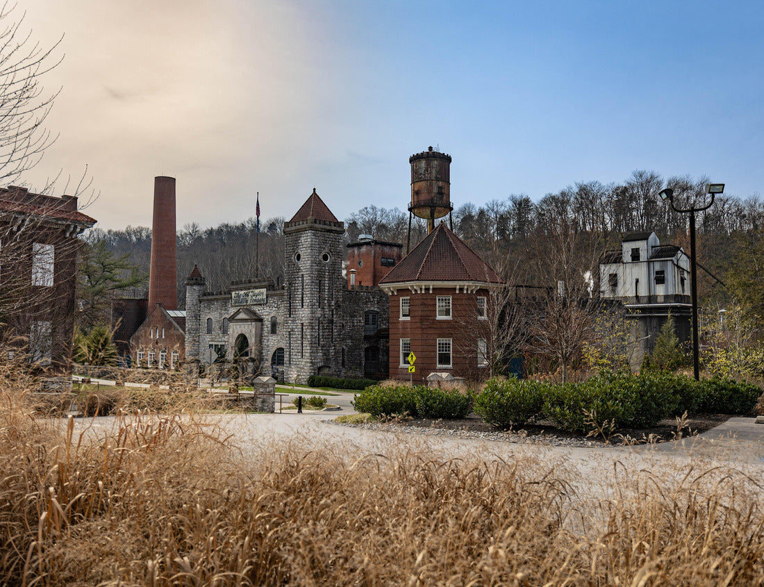 Noah Jigsaw Puzzle Boutique, small batch distillery on the Bourbon Trail near Frankfort, Kentucky with unique castle like shape main building 1000 Pieces