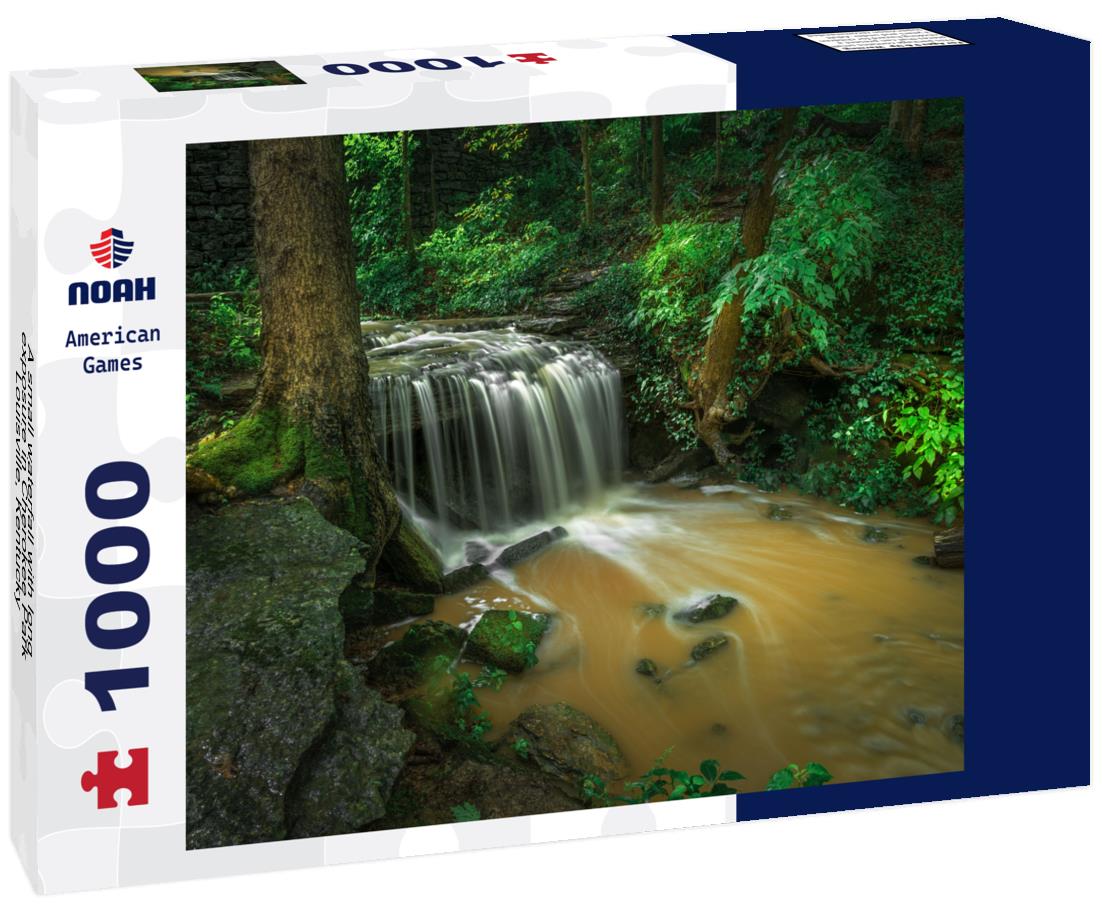 Noah Jigsaw Puzzle A small waterfall with long exposure in Cherokee Park, Louisville, Kentucky 1000 Pieces