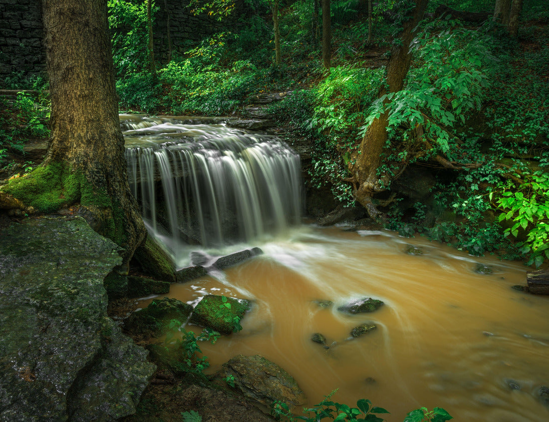 Noah Jigsaw Puzzle A small waterfall with long exposure in Cherokee Park, Louisville, Kentucky 1000 Pieces