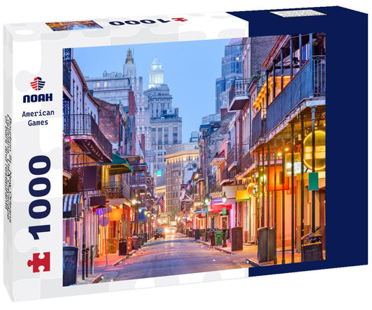 Noah Jigsaw Puzzle Bourbon St., New Orleans, Louisiana, USA Cityscape of bars and restaurants at dusk 1000 Pieces
