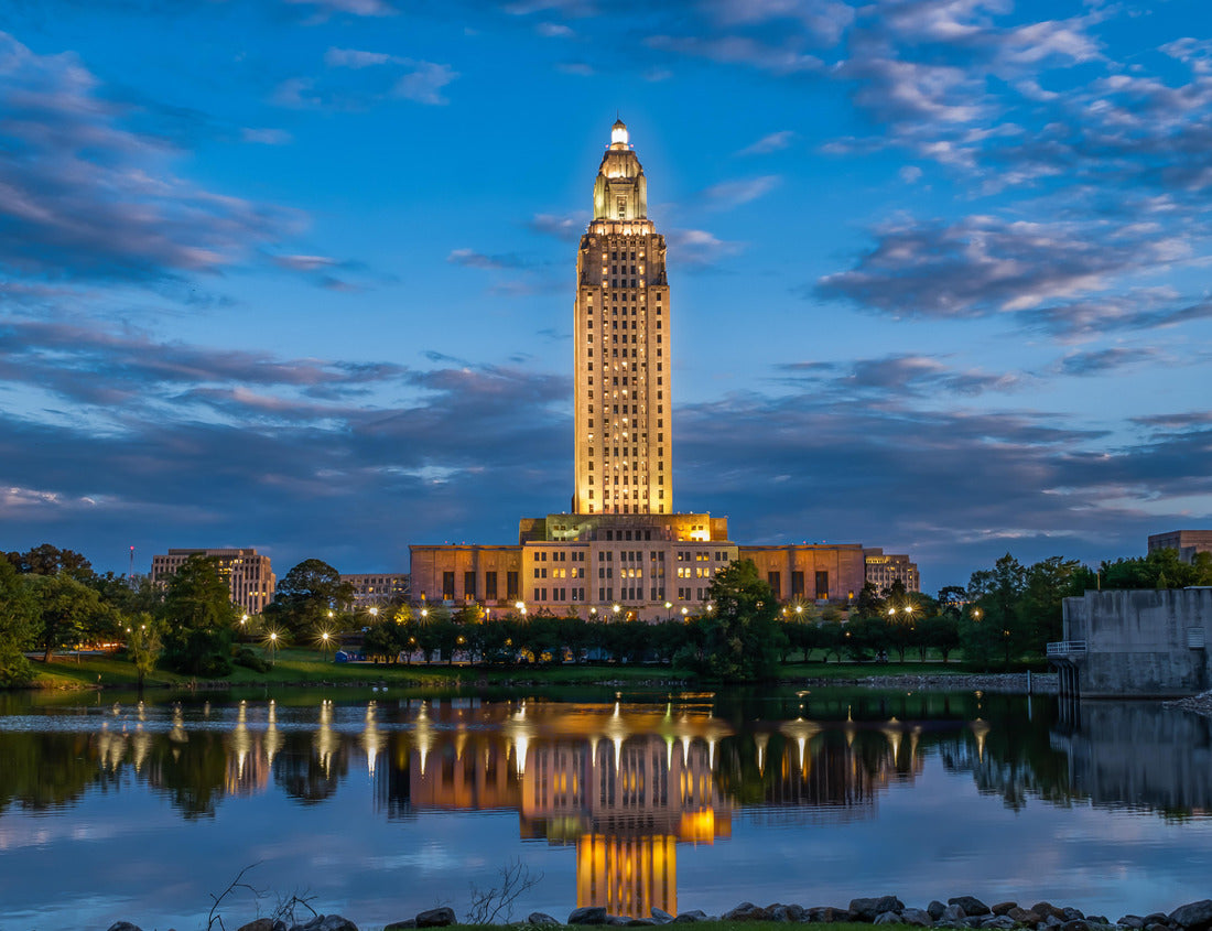 Noah Jigsaw Puzzle A beautiful warm spring evening in Baton Rouge at the Louisiana State Capitol 1000 Pieces