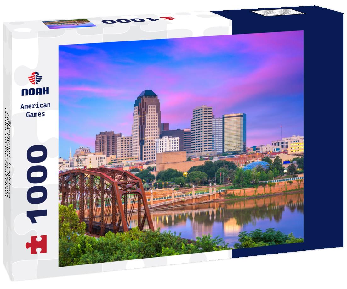 Noah Jigsaw Puzzle Shwarport, Louisiana, USA Skyline in the city center on the Red River 1000 Pieces