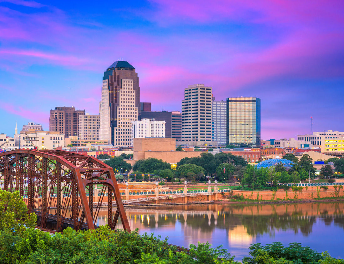 Noah Jigsaw Puzzle Shwarport, Louisiana, USA Skyline in the city center on the Red River 1000 Pieces