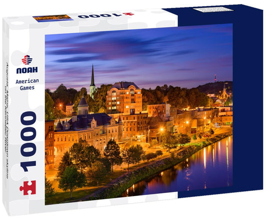 Noah Jigsaw Puzzle Augusta, Maine, USA Downtown skyline on the Kennebec River 1000 Pieces