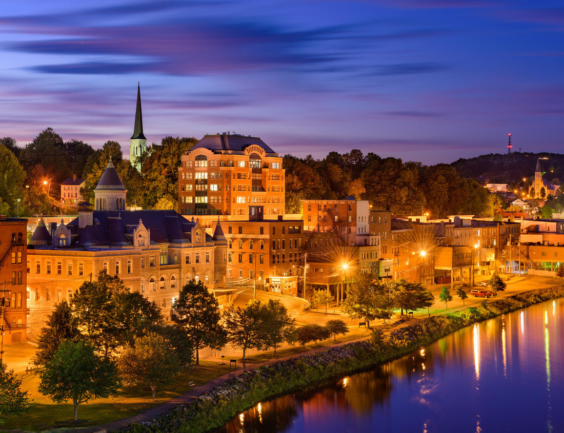 Noah Jigsaw Puzzle Augusta, Maine, USA Downtown skyline on the Kennebec River 1000 Pieces