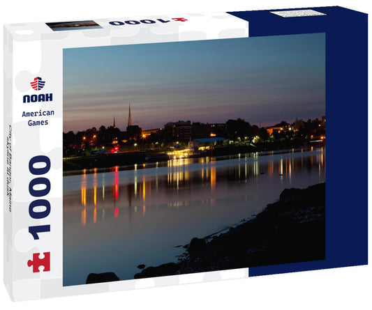Noah Jigsaw Puzzle City of Bangor, Maine skyline at dusk 1000 Pieces
