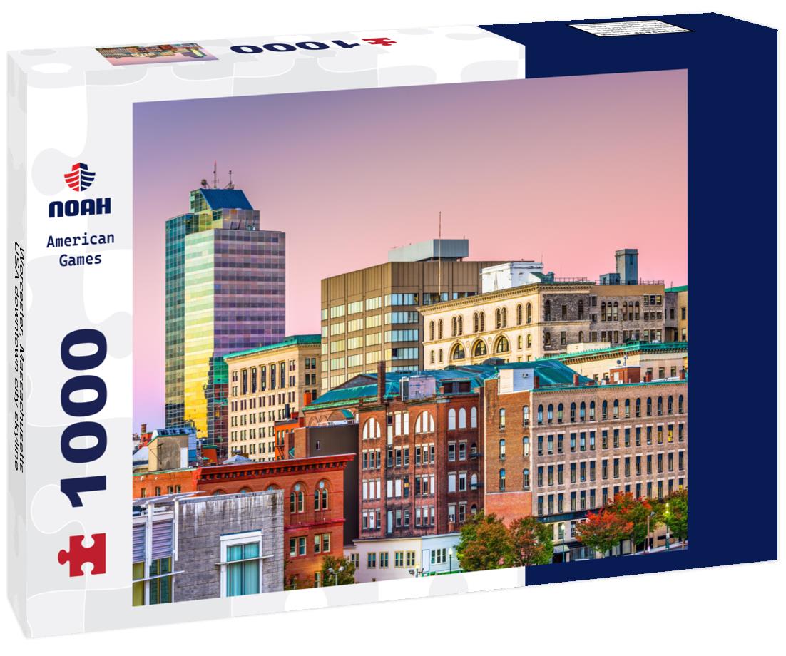 Noah Jigsaw Puzzle Worcester, Massachusetts, USA downtown city skyline 1000 Pieces
