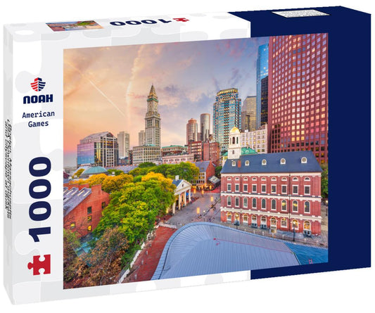 Noah Jigsaw Puzzle Boston, Massachusetts, USA Downtown markets and cityscape at dusk 1000 Pieces