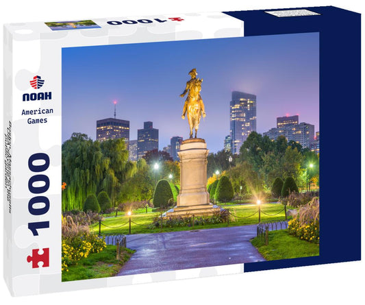 Noah Jigsaw Puzzle Boston, Massachusetts, USA Skyline in the public garden 1000 Pieces