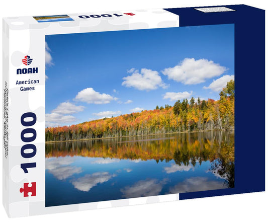 Noah Jigsaw Puzzle Pete's Lake in fall color Schoolcraft County, Upper Peninsula, Michigan 1000 Pieces