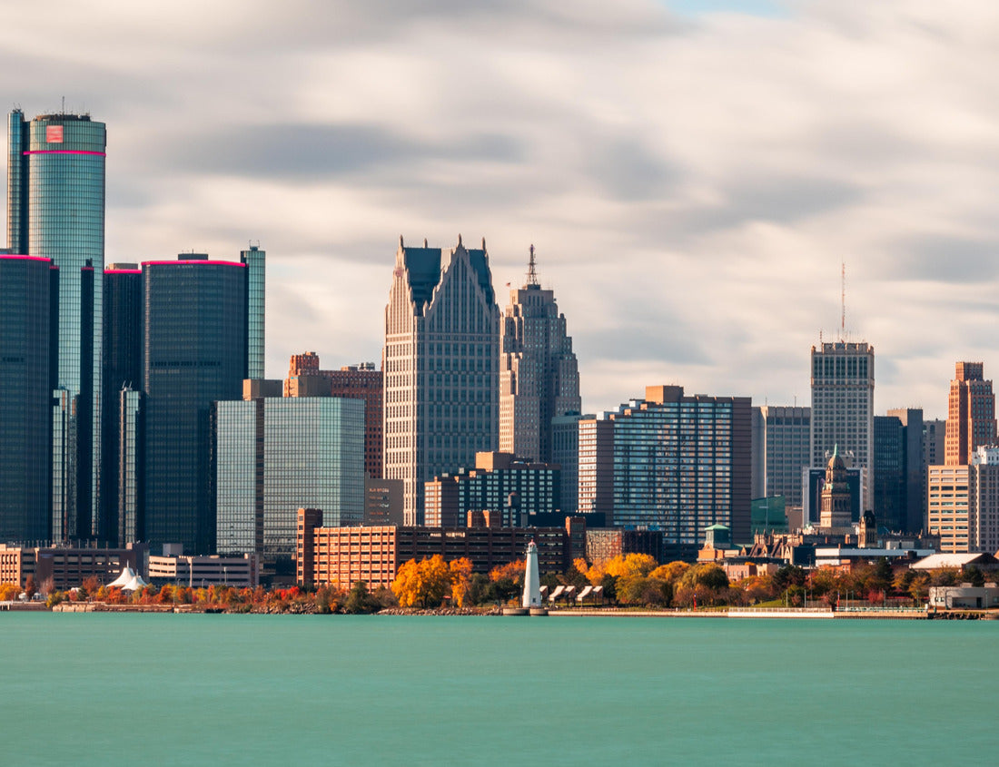 Noah Jigsaw Puzzle Detroit, Michigan, USA City skyline in the city center on the Detroit River 1000 Pieces