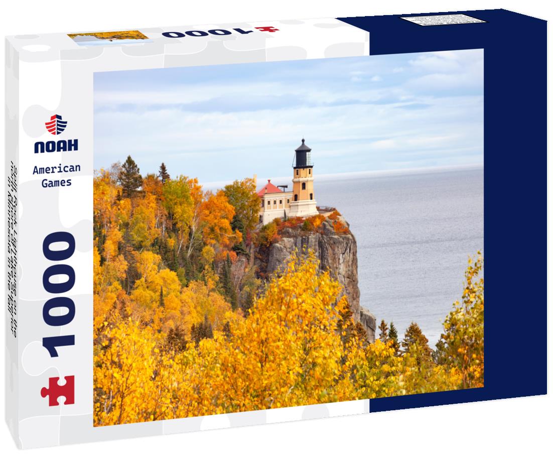 Noah Jigsaw Puzzle Split Rock Lighthouse on the north shore of Lake Superior in Minnesota in the fall 1000 Pieces