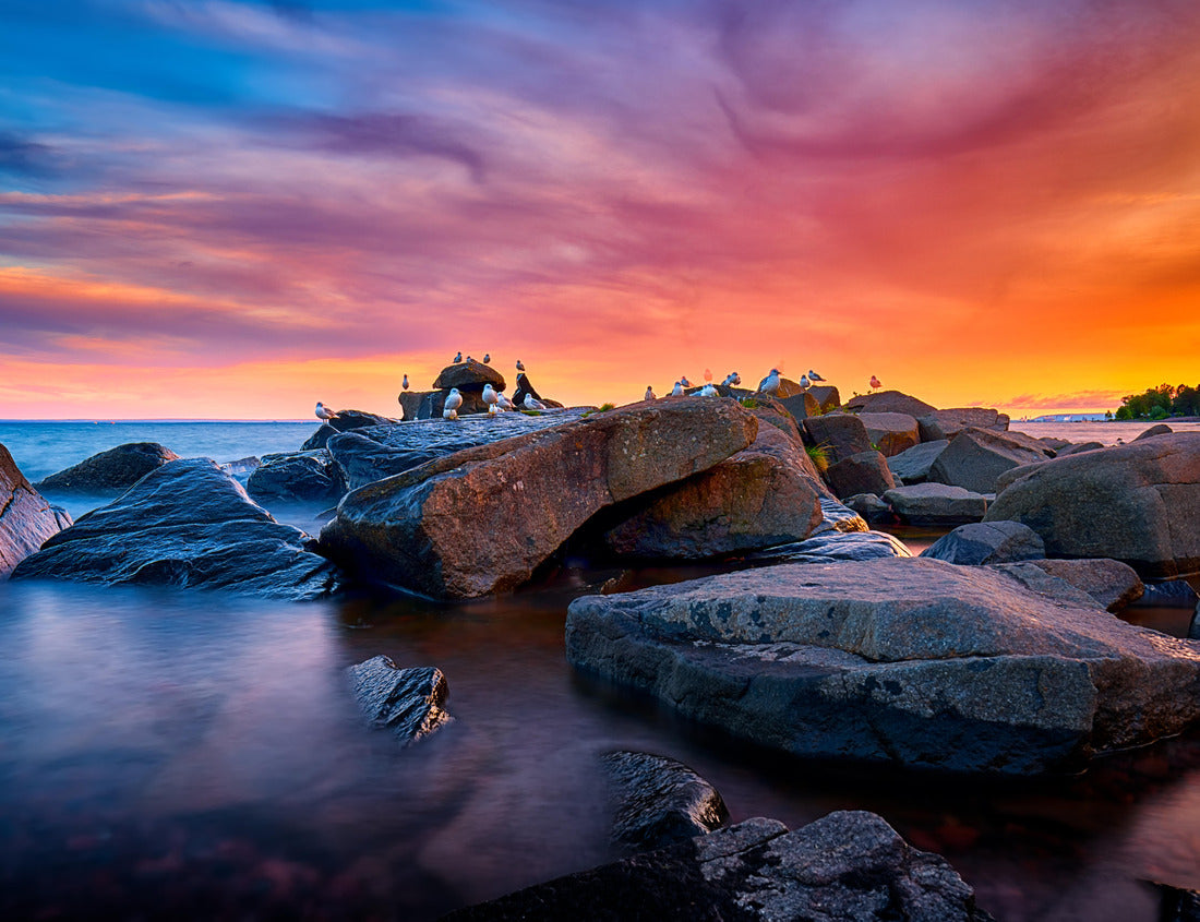 Noah Jigsaw Puzzle Dramatic Clouds over Lake Superior Minnesota Horizon 1000 Pieces