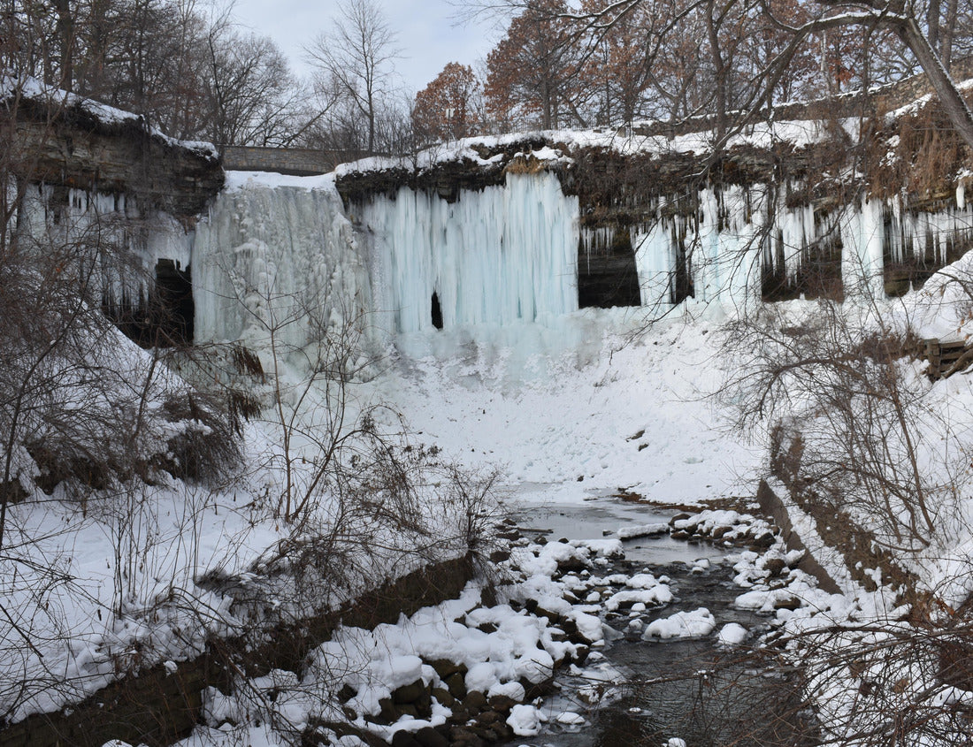 Noah Jigsaw Puzzle Minnehaha Falls Minnesota waterfall frozen in January 1000 Pieces