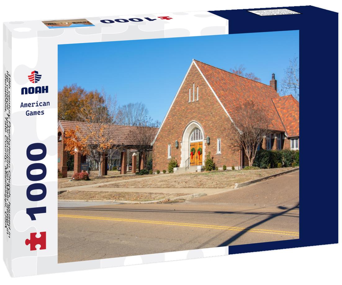 Noah Jigsaw Puzzle 19th century Presbyterian Church, housed in the unique Tudor structure on Main Street in Senatobia, Tate County, Mississippi, USA 1000 Pieces