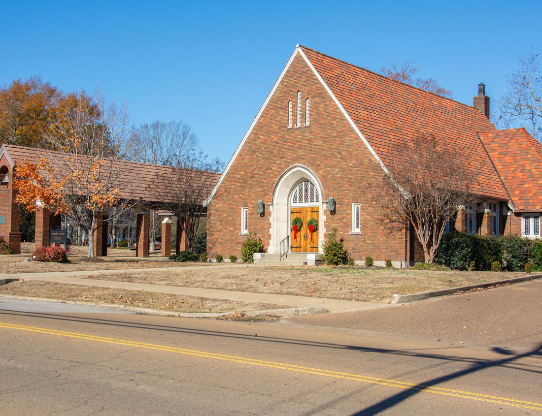 Noah Jigsaw Puzzle 19th century Presbyterian Church, housed in the unique Tudor structure on Main Street in Senatobia, Tate County, Mississippi, USA 1000 Pieces