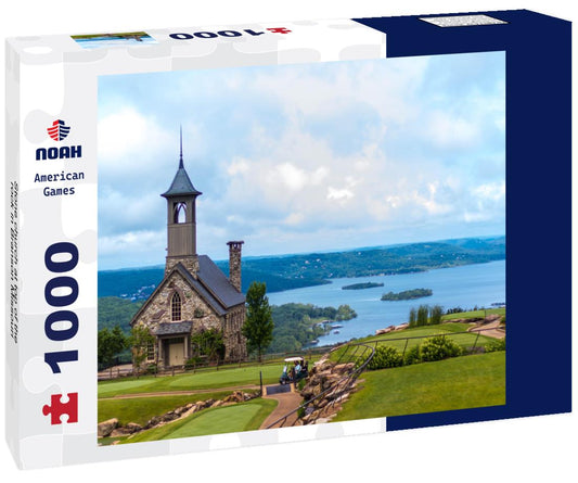 Noah Jigsaw Puzzle Stone church at top of the rock in Branson Missouri 1000 Pieces