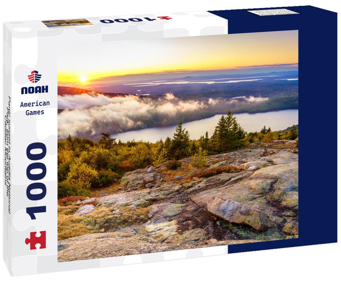 Noah Jigsaw Puzzle Panic sunset in Acadia National Park, from the top of the Cadillac Mountains 1000 Pieces