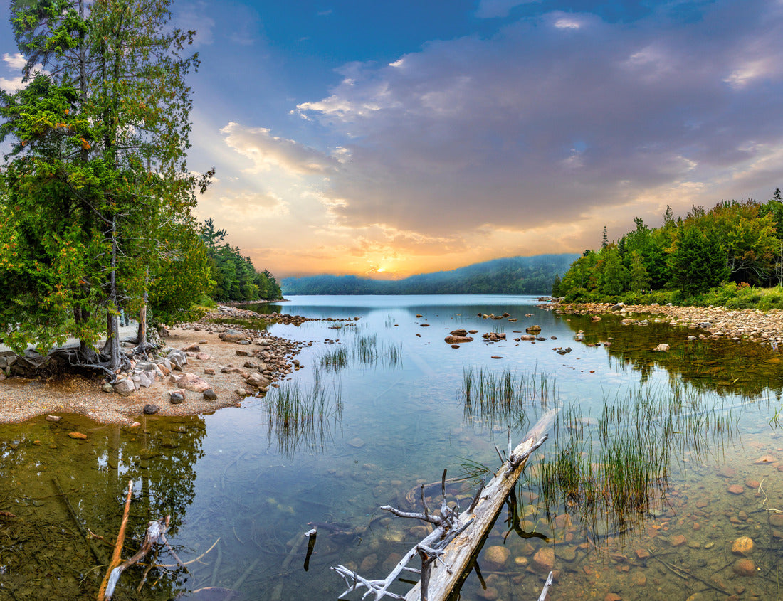 Noah Jigsaw Puzzle scenic lake Jordan in Arcadia National Park, Bar Harbor 1000 Pieces