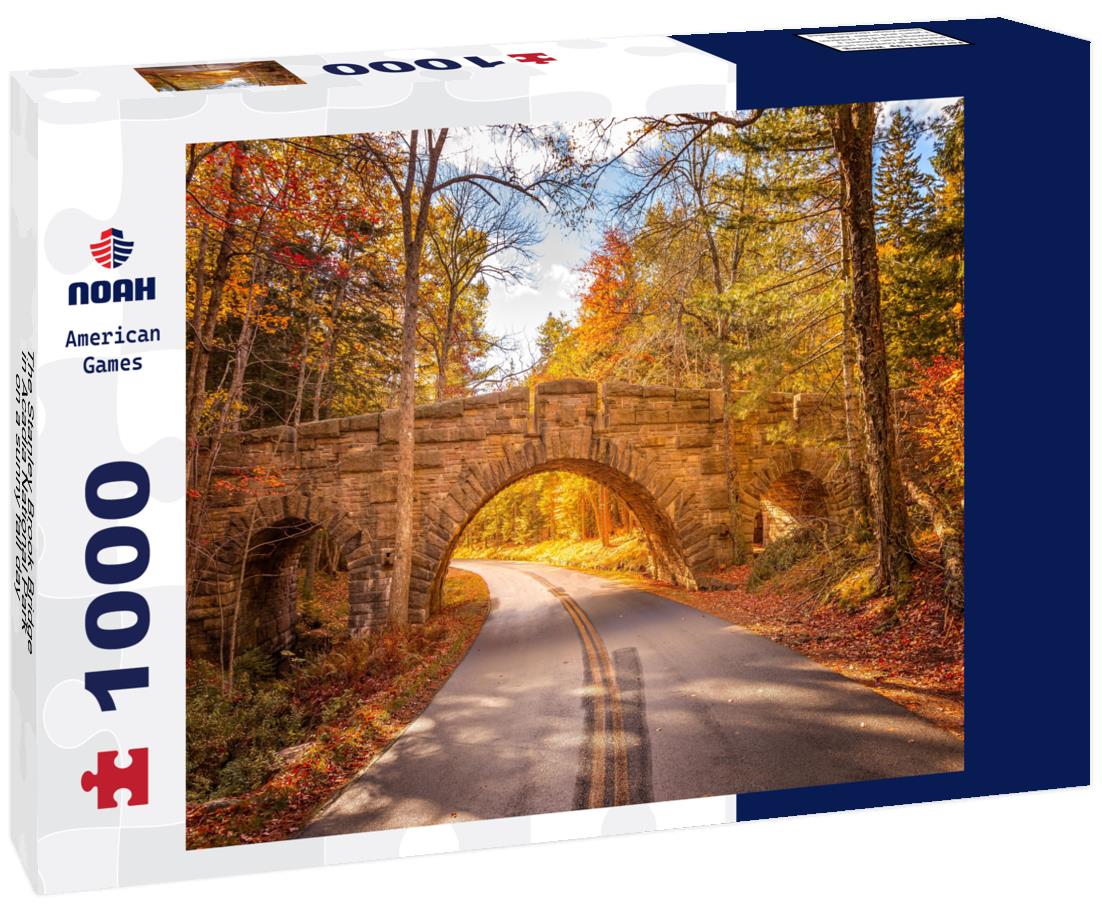 Noah Jigsaw Puzzle The Stanley Brook Bridge in Acadia National Park on a sunny fall day 1000 Pieces