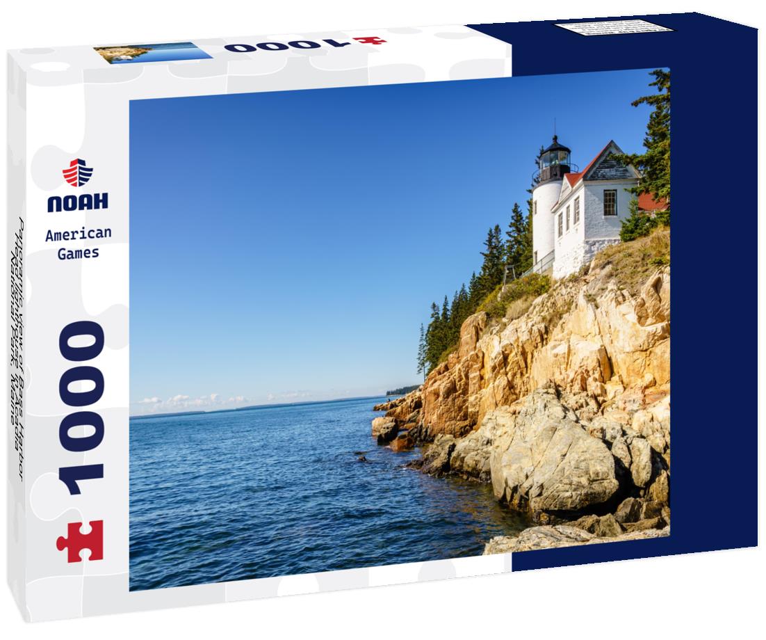 Noah Jigsaw Puzzle Panoramic view of Bass Harbor Head lighthouse in Acadia National Park, Maine 1000 Pieces