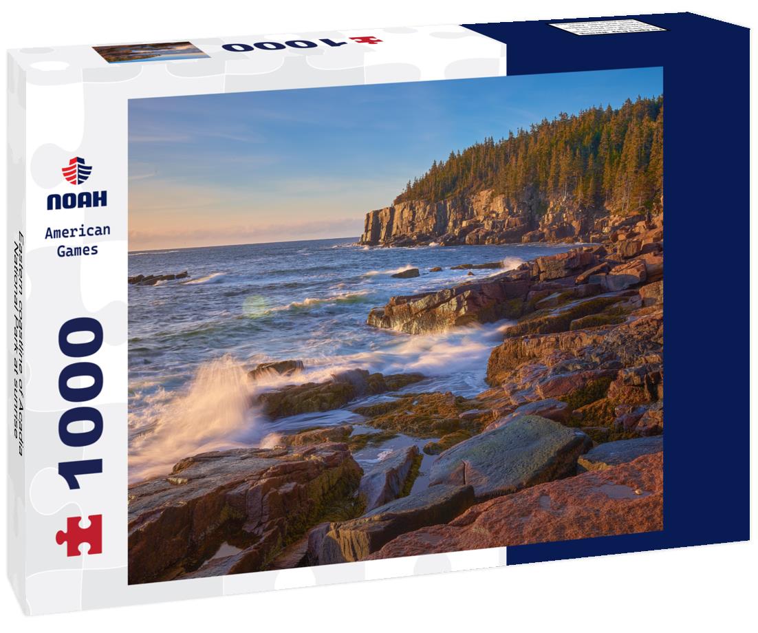 Noah Jigsaw Puzzle Eastern coastline of Acadia National Park at sunrise 1000 Pieces