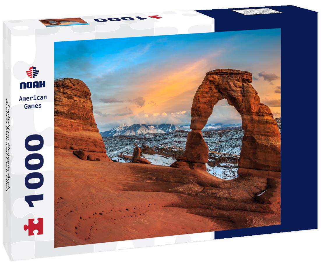 Noah Jigsaw Puzzle Twilight on Delicate Arch, Arches National Park Utah 1000 Pieces