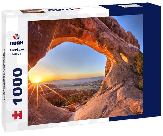 Noah Jigsaw Puzzle Sunrise on the Partition Arch, in Arches National Park 1000 Pieces