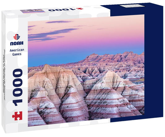 Noah Jigsaw Puzzle Sunset at Badlands National Park in South Dakota 1000 Pieces