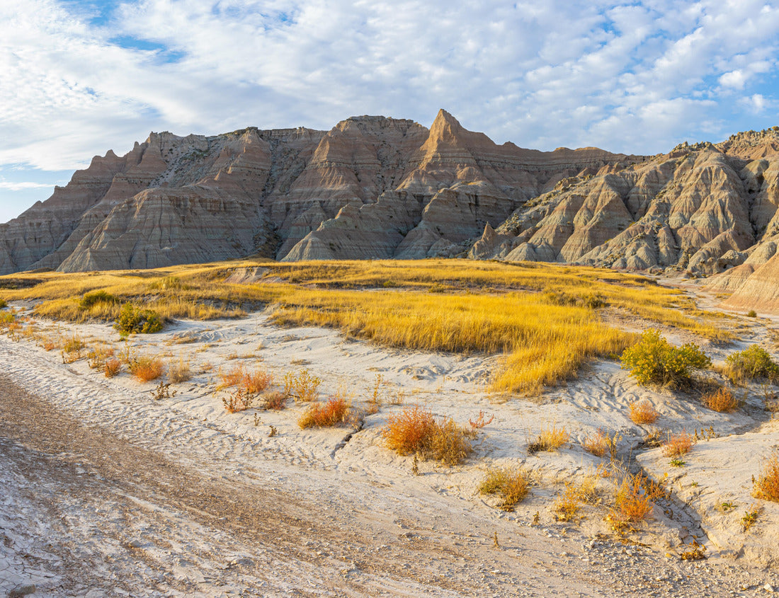 Noah Jigsaw Puzzle Dry Creek and Eroded Sediment Formations along the Saddle Pass Trail, Badlands National Park, South Dakota, USA 1000 Pieces