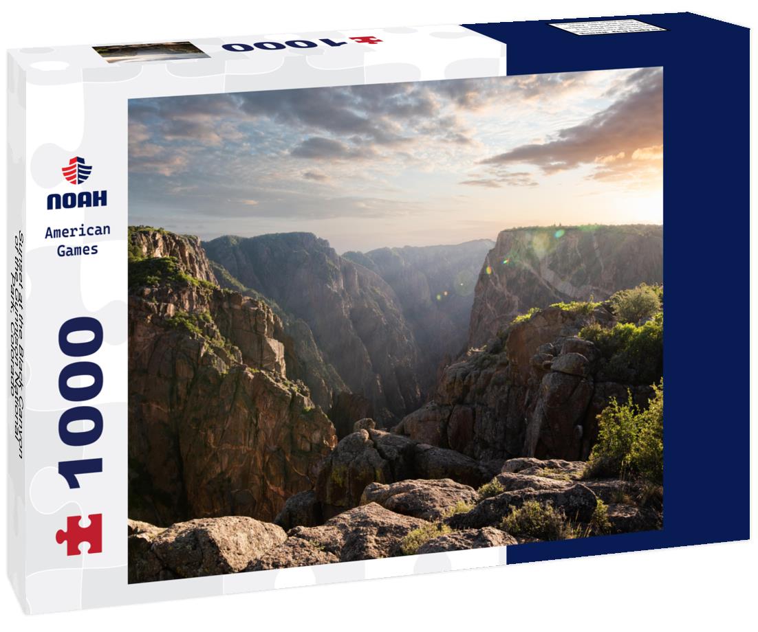 Noah Jigsaw Puzzle Sunset at the Black Canyon of the Gunnison National Park, Colorado 1000 Pieces