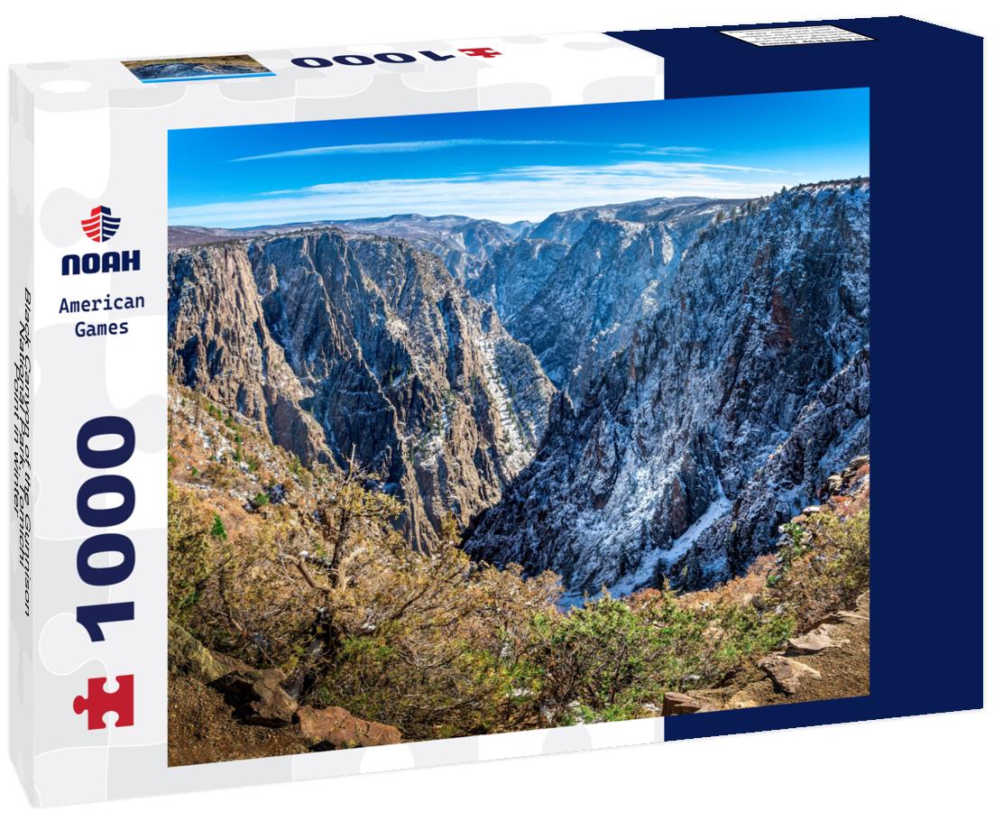Noah Jigsaw Puzzle Black Canyon of the Gunnison National Park, Tomichi Point in winter 1000 Pieces