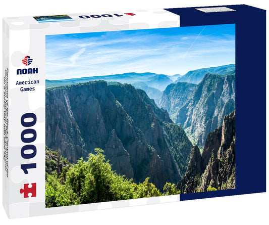 Noah Jigsaw Puzzle Panorama of the Black Canyon of the Gunnison National Park in summer on a sunny day with blue sky 1000 Pieces