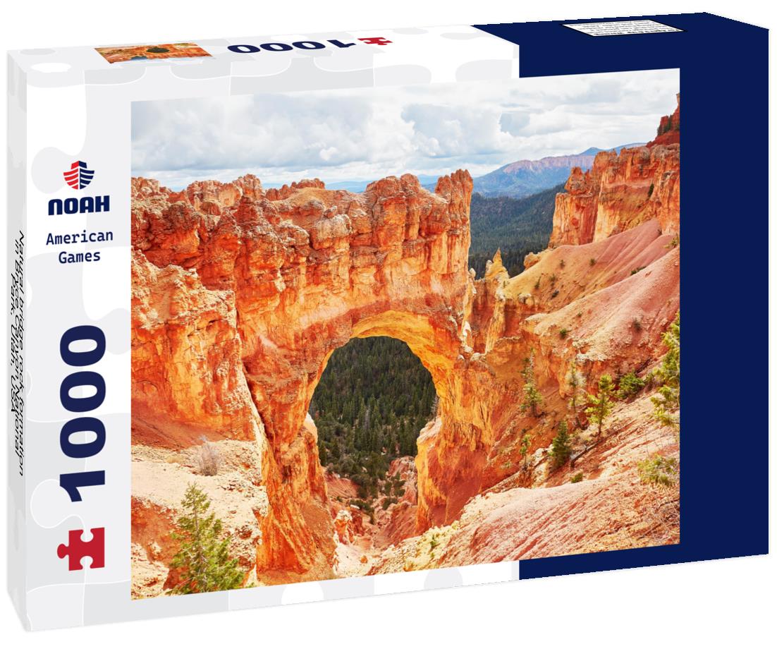 Noah Jigsaw Puzzle Natural bridge rock formation in Bryce Canyon National Park, Utah, USA 1000 Pieces
