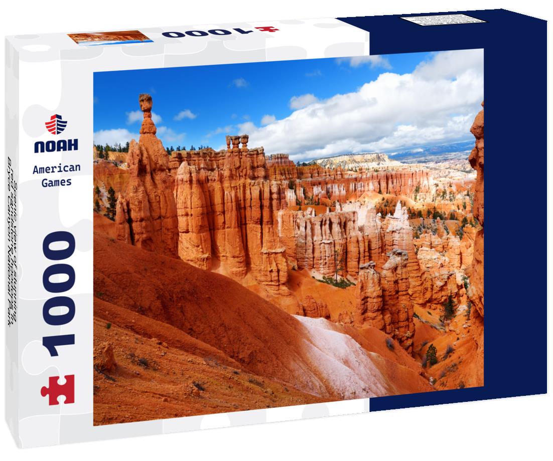 Noah Jigsaw Puzzle Scenic view of stunning red sandstone hoodoos in Bryce Canyon National Park in Utah, USA 1000 Pieces