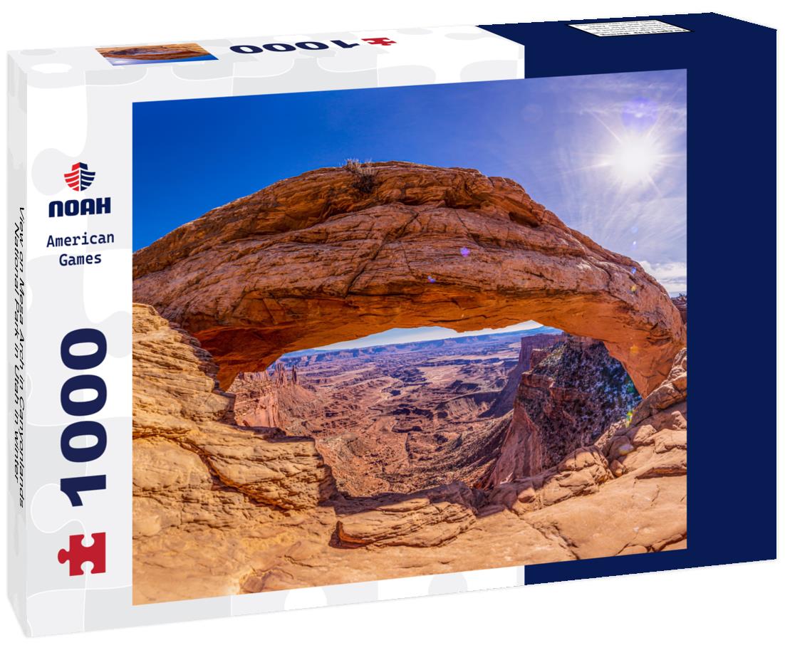 Noah Jigsaw Puzzle View on Mesa Arch in Canyonlands National Park in Utah in winter 1000 Pieces