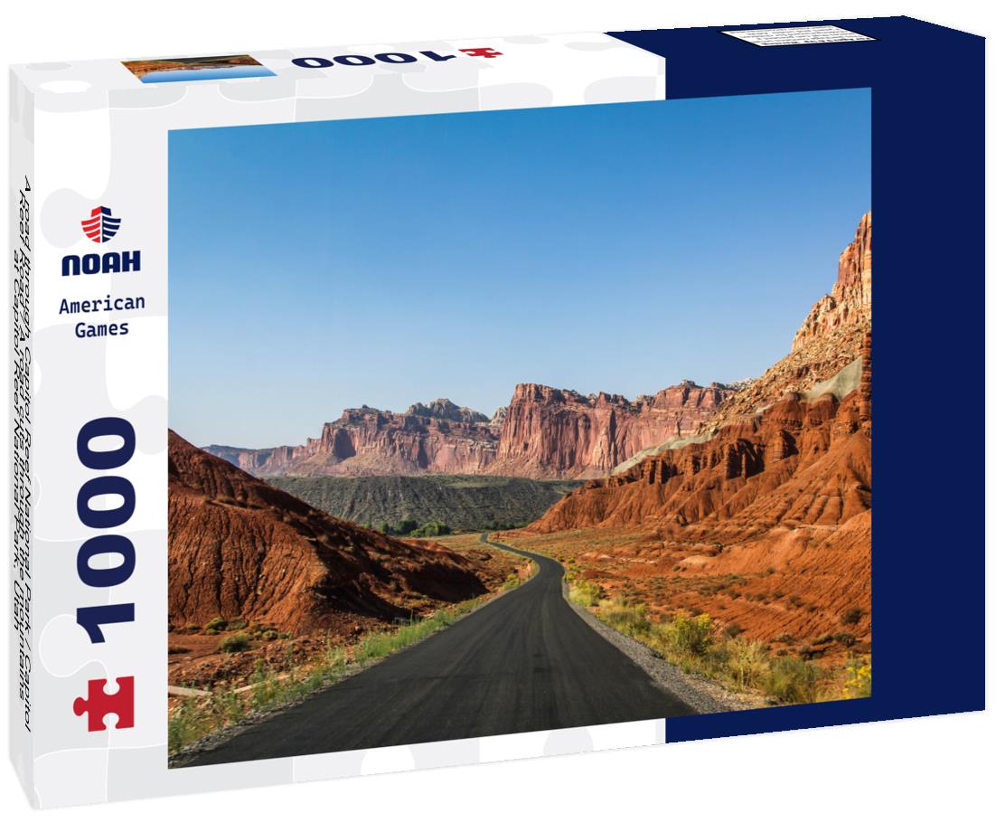 Noah Jigsaw Puzzle A road through Capitol Reef National Park / Capitol Reef Road / A road cuts through the mountains at Capitol Reef National Park, Utah 1000 Pieces