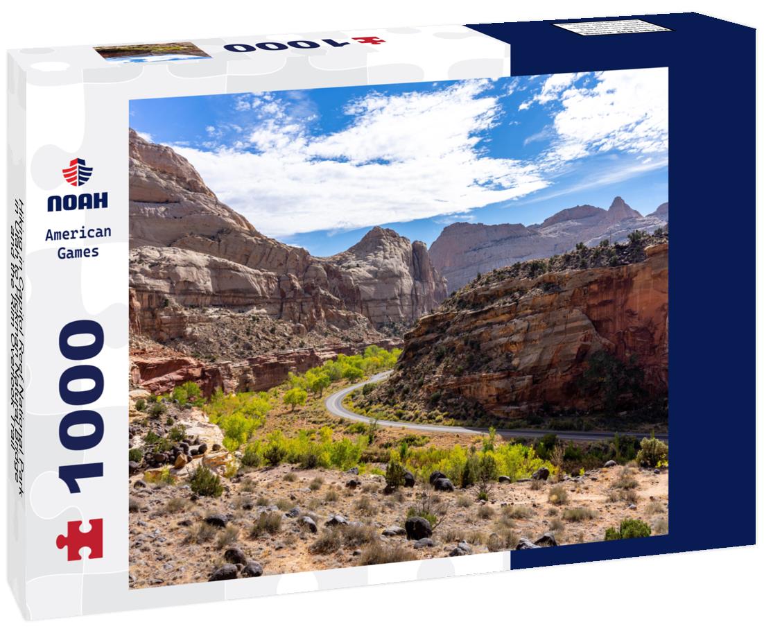 Noah Jigsaw Puzzle Hiking in Capitol Reef National Park in Utah to Hickman Natural Bridge and the Rim Overlook Trail 1000 Pieces