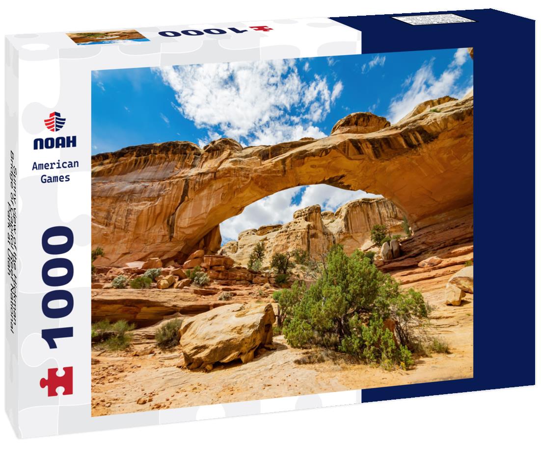 Noah Jigsaw Puzzle Sunny view of the Hickman Bridge of Capitol Reef National Park at Utah 1000 Pieces