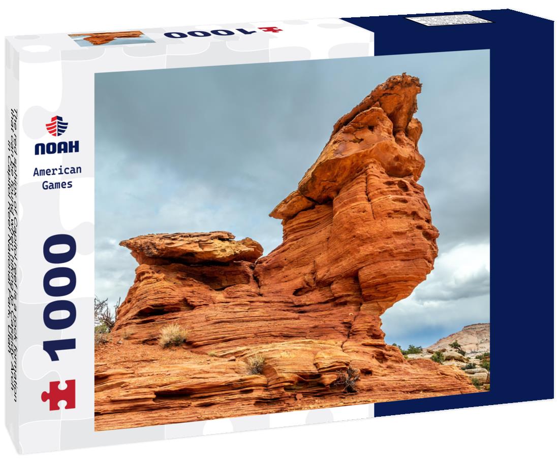 Noah Jigsaw Puzzle The red sphinx of Capitol reef is a rock formation that can be found when hiking to Cassidy Arch in Capitol Reef National Park, Utah 1000 Pieces