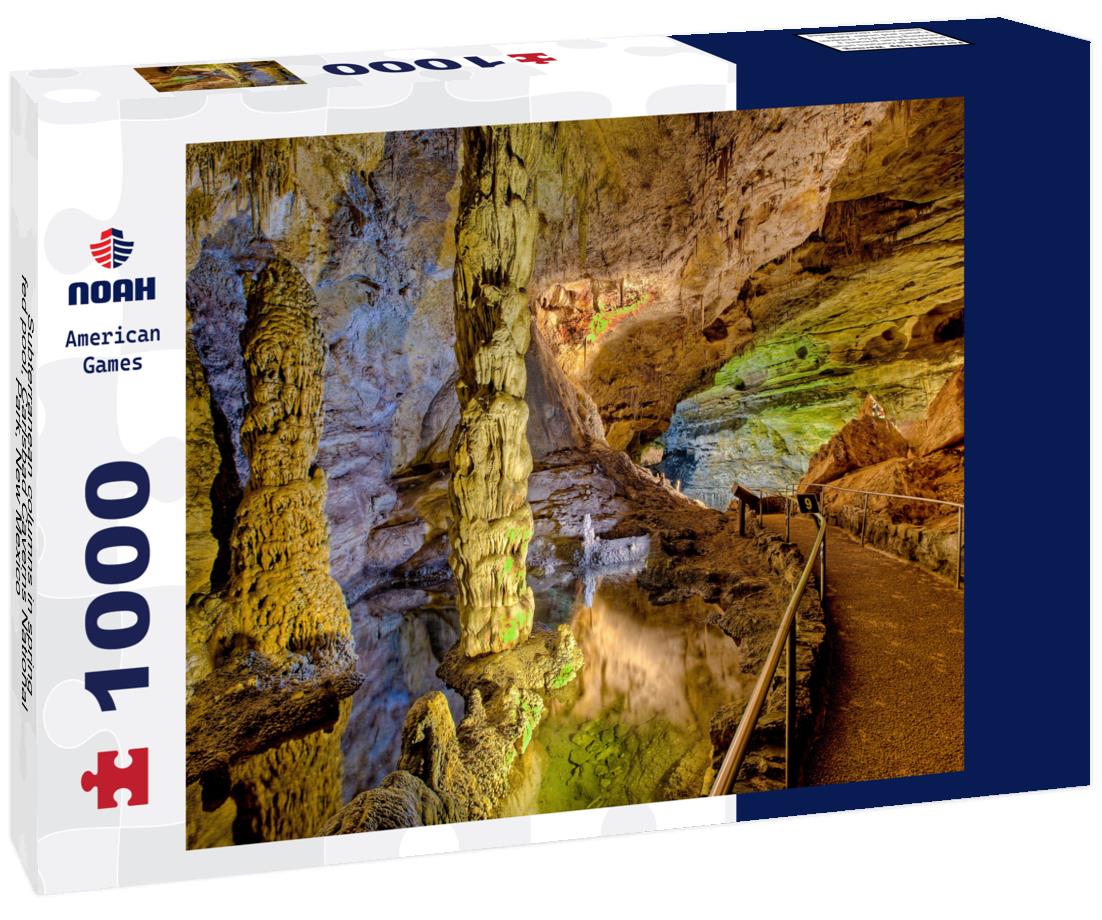 Noah Jigsaw Puzzle Subterranean columns in spring-fed pool, Carlsbad Caverns National Park, New Mexico 1000 Pieces