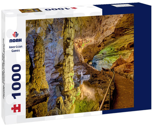 Noah Jigsaw Puzzle Subterranean columns in spring-fed pool, Carlsbad Caverns National Park, New Mexico 1000 Pieces