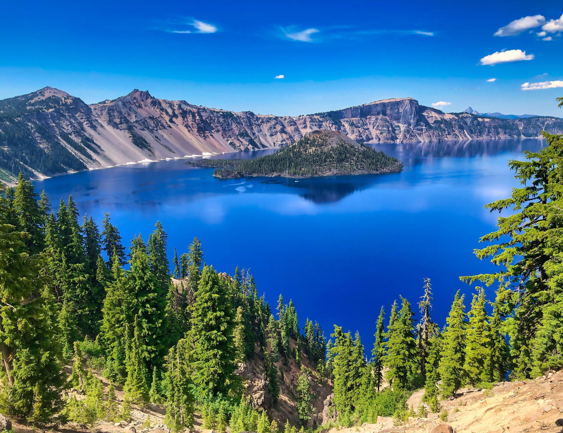 Noah Jigsaw Puzzle Summer View of Wizard Island at Crater Lake National Park in Oregon 1000 Pieces