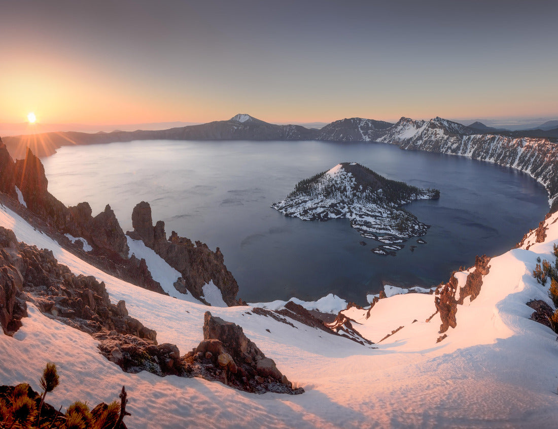 Noah Jigsaw Puzzle Sunrise at Crater Lake National Park, Oregon. Caused by volcanic eruption of Mount Mazama 1000 Pieces
