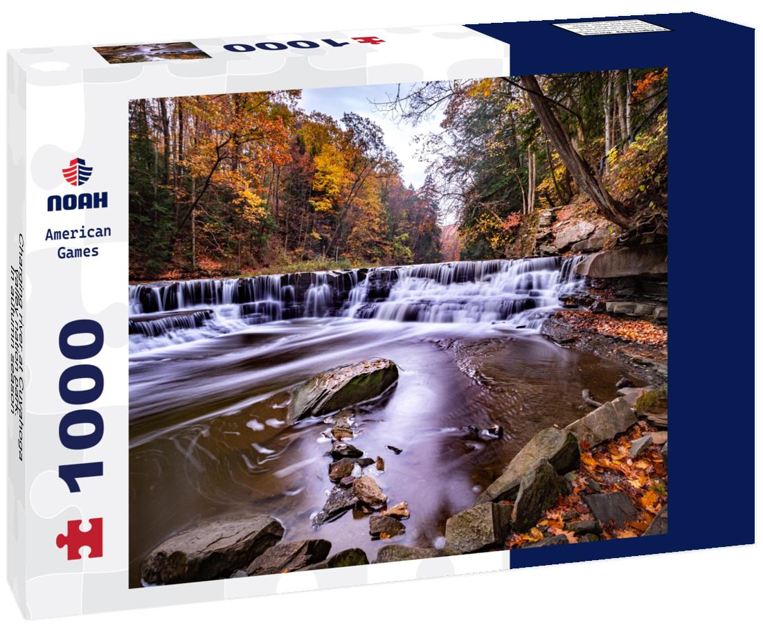 Noah Jigsaw Puzzle Charging river at Cuyahoga valley nation park. In autumn season 1000 Pieces